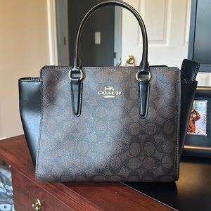 Coach purse - like new! Brown & black